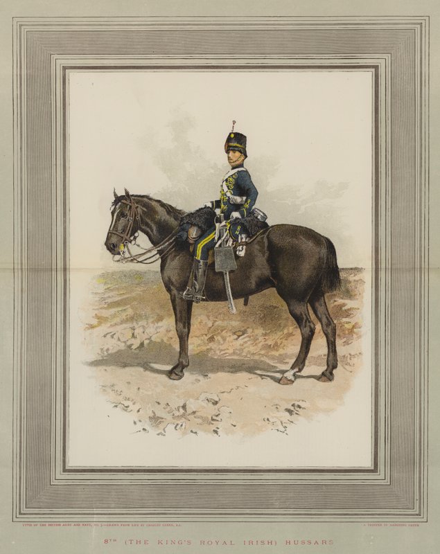 8位（王のアイルランド王）Hussars（chromolitho） 作： チャールズ・グリーン