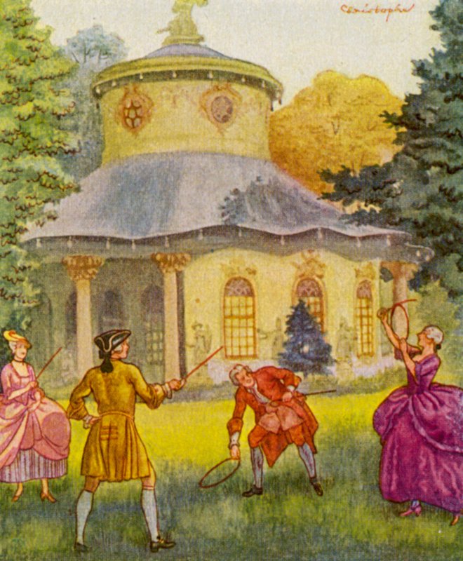 中国館（カラーリトグラフ） 作： クリストフ (1856-1945)