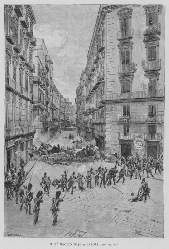 1848年5月15日 ナポリにて（彫刻 作： エドゥアルド・マタニア