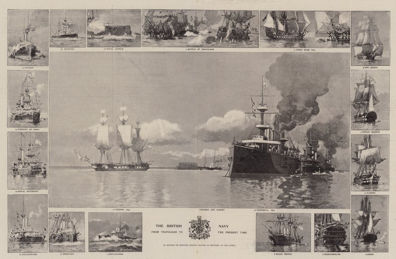 トラファルガーから現在までのイギリス海軍 作： エドワード・デ・マルティーノ