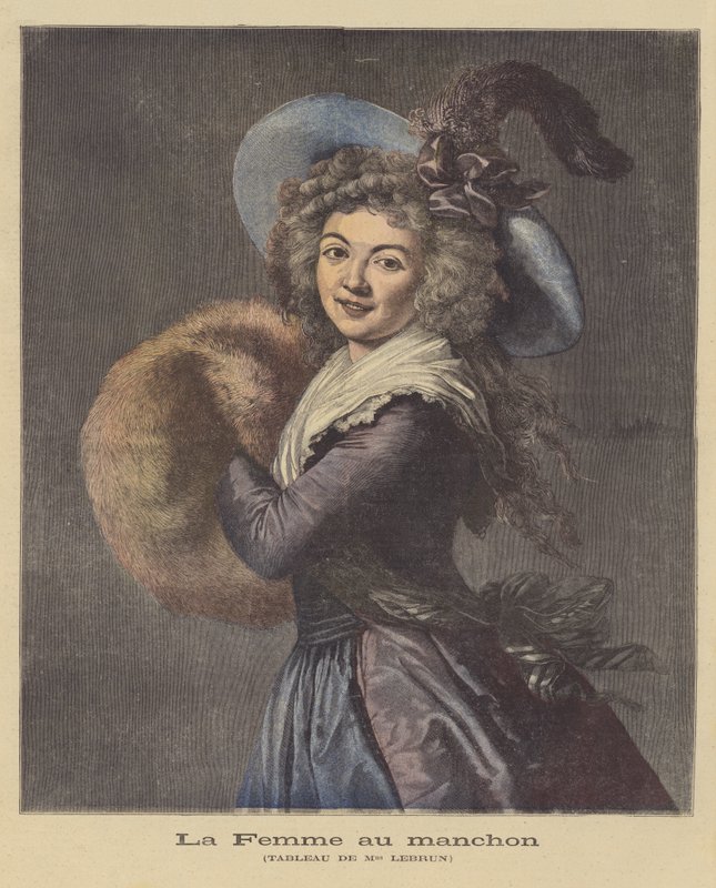 マフの女 作： Elisabeth Louise Vigee Lebrun