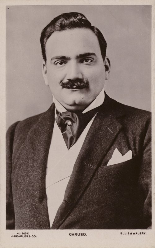 エンリコ・カルーソ、イタリアのテノール（1873-1921） 作： 英語の写真家