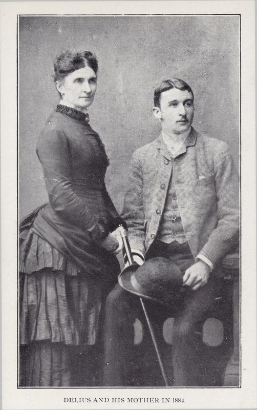 1884年のフレデリックデリウスとその母親 作： 英語の写真家