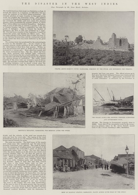 西インド諸島の災害 作： 英語の写真家