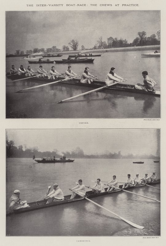 Inter-Varsity Boat-Race、実際のクルー 作： 英語の写真家
