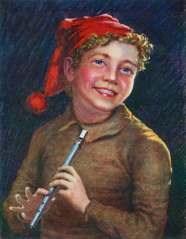 A Merry Piper（カラーリトグラフ 作： 英語学校