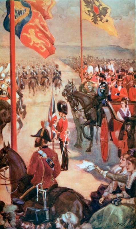 1874年5月、アルダーショットでのレビュー 作： 英語学校