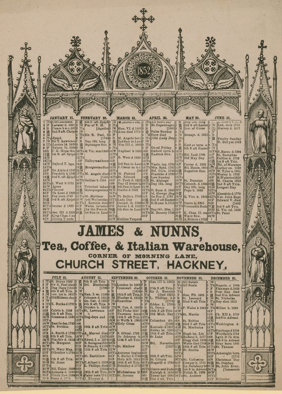 James＆Nunnsによって発行されたAlmanack 作： 英語学校
