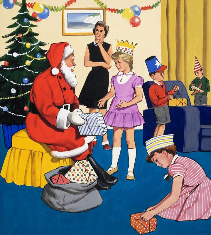 クリスマスパーティーで 作： 英語学校