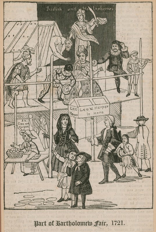 バーソロミュー・フェア、1721;リーアンドハーパーズブース 作： 英語学校