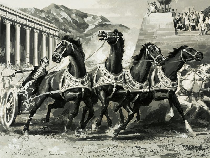 古代ローマの戦車レース 作： 英語学校