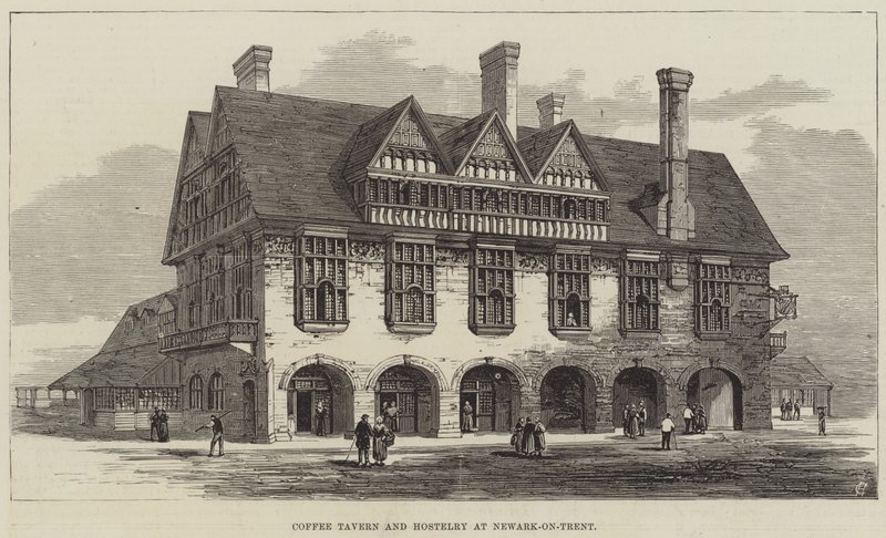 Newark-on-TrentのCoffee Tavern and Hostelry(彫刻) 作： 英語学校