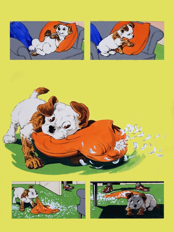 犬そしゃく枕 作： 英語学校