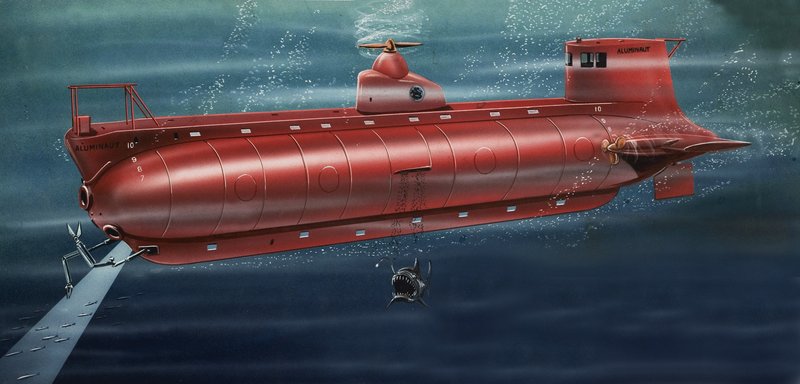 波の下を探索する（潜水艦） 作： 英語学校