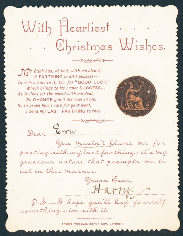穴のあるもの、クリスマスカード 作： 英語学校
