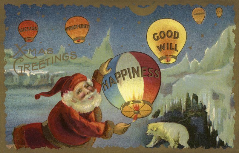 風船を離れて父のクリスマスの設定 作： 英語学校