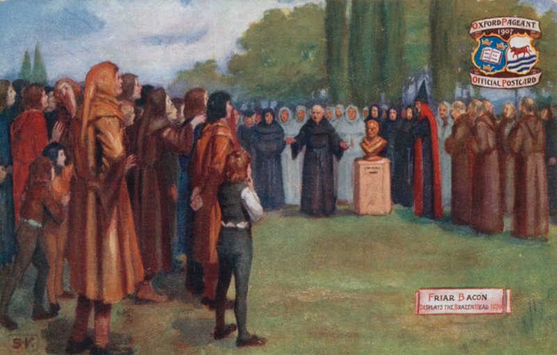 修道士ベーコンは、1270年の真ちゅうの頭を表示 作： 英語学校