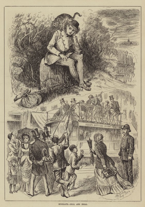 Highgate, Real and Ideal (e.g. engraving) 作： 英語学校