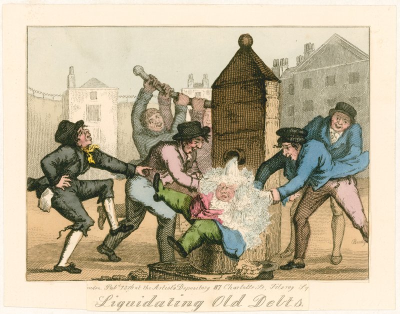 1826年の古い借金の清算 作： 英語学校