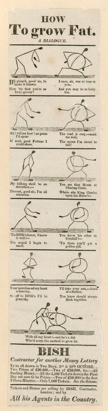 宝くじの広告-脂肪を育てる方法 作： 英語学校