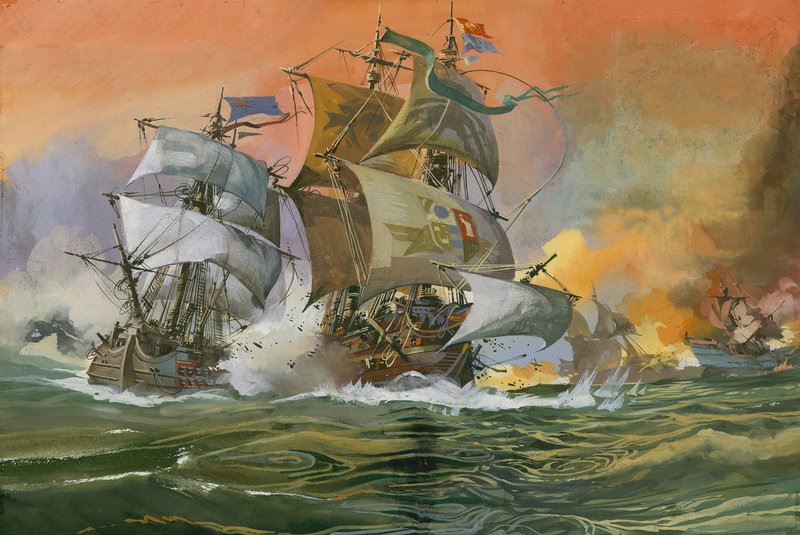 海戦シーン 作： 英語学校