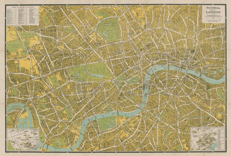 ロンドンの絵地図 作： 英語学校