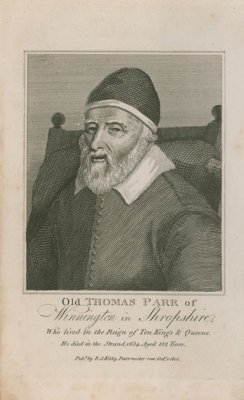 古いトーマス・パーの肖像画 作： 英語学校