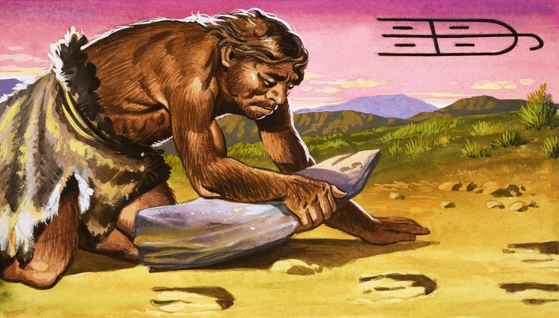 原始人がトラックを「読む」 作： 英語学校
