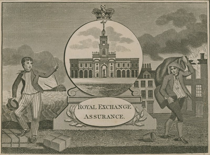 Royal Exchange Assurance、ロンドン 作： 英語学校