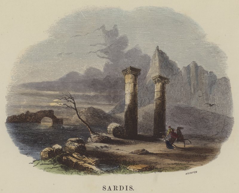 サルディス（彩色済み彫刻 作： 英語学校
