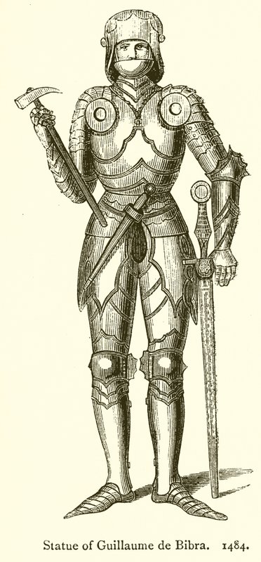 ギヨームドビブラの像。 1484年 作： 英語学校