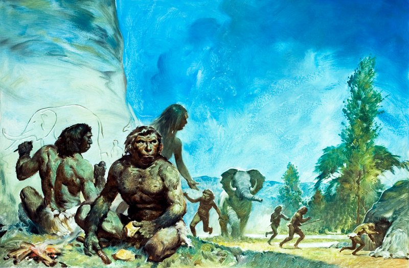 石器時代の人々 作： 英語学校