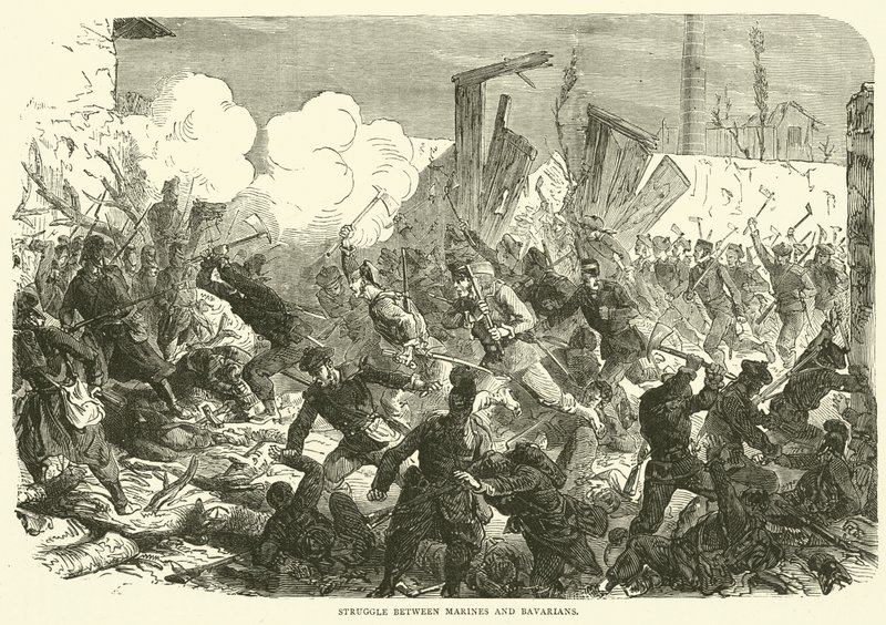 海兵隊とバイエルンの間の闘争、1870年12月 作： 英語学校