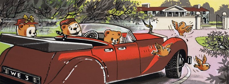 家を運転するテディベア 作： 英語学校