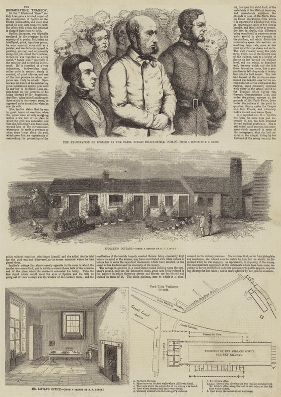 The Broadstone Tragedy（彫刻）」。 作： 英語学校