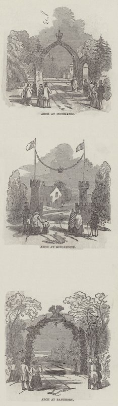 バルモラルへのロイヤル・プログレス（エングレービング 作： 英語学校