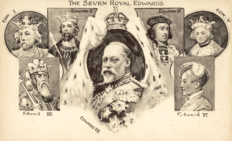 7人のロイヤル・エドワーズ（リトグラフ） 作： 英語学校