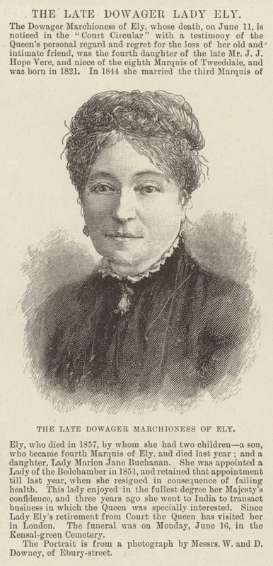 今は亡きElyのDowager Marchioness(彫刻) 作： 英語学校