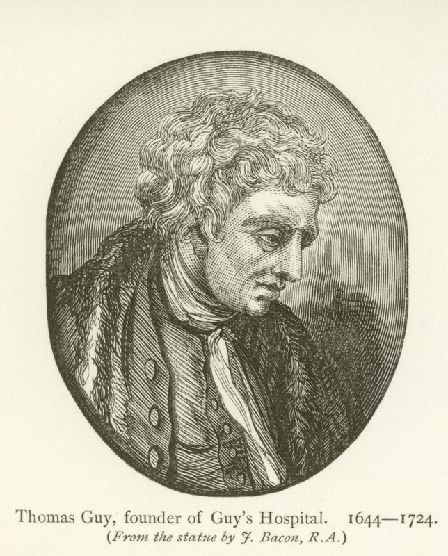 ガイ病院の創設者であるトーマス・ガイ 作： 英語学校