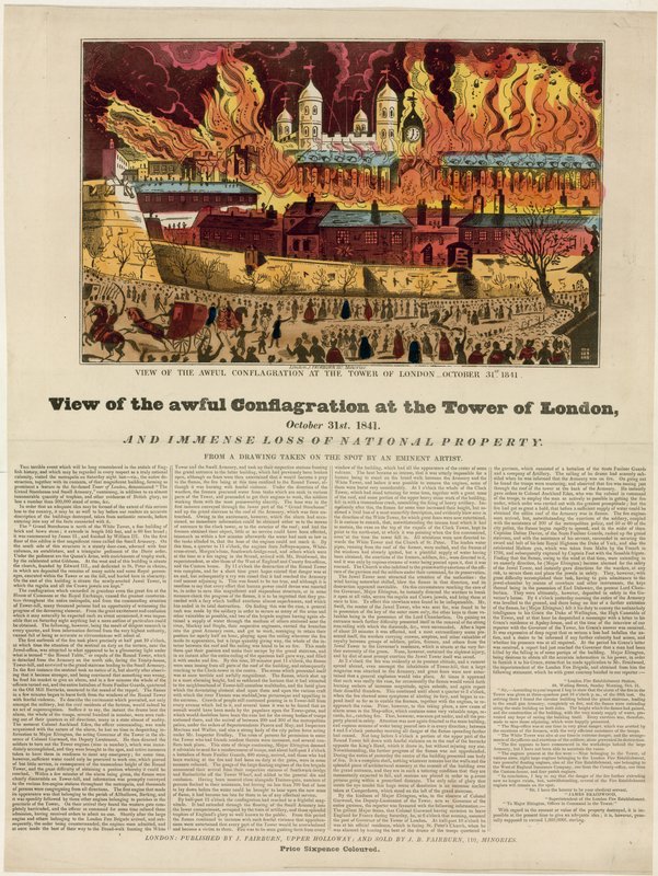 ロンドン火の塔、1841 作： 英語学校