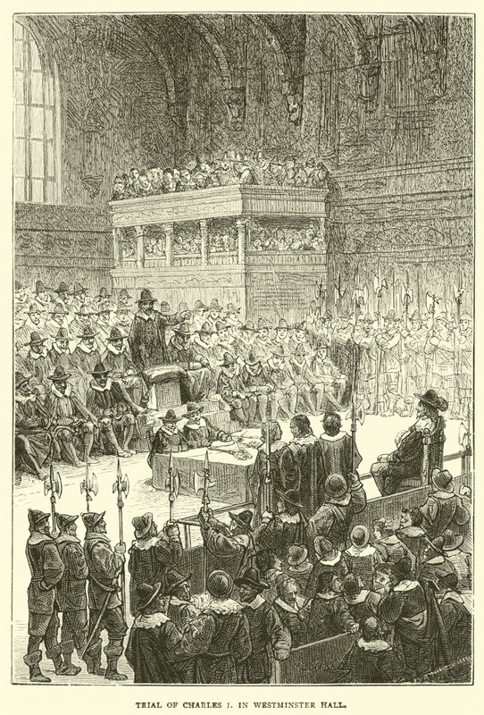 ウェストミンスターホールでのチャールズ1世の裁判 作： 英語学校
