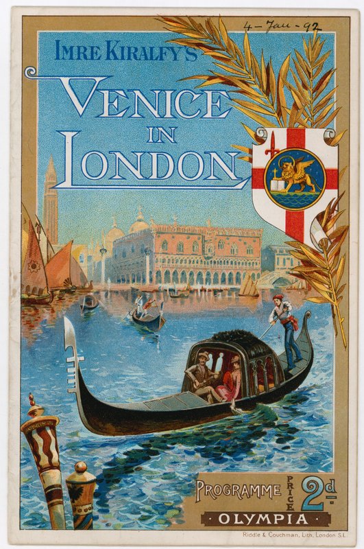 1892年のオリンピアのロンドンのベニス 作： 英語学校