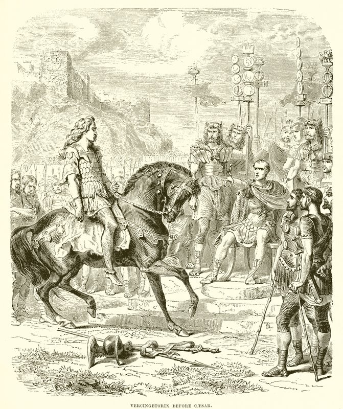 シーザー前のVercingetorix 作： 英語学校
