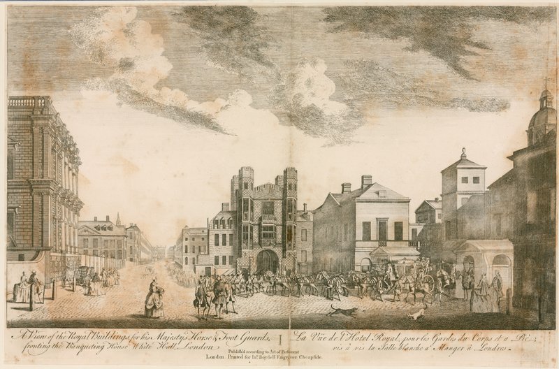 ホワイトホール。 1755年頃 作： 英語学校