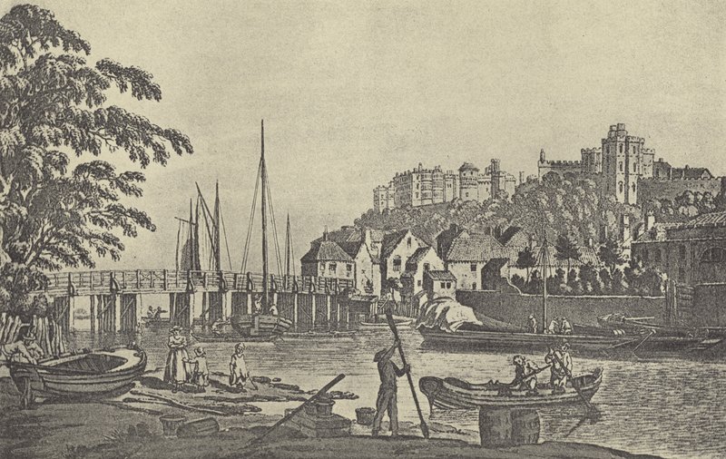 1793年のウィンザー橋（グラビア） 作： 英語学校