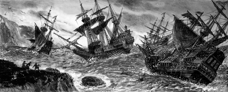 スペイン無敵艦隊の残骸 作： 英語学校