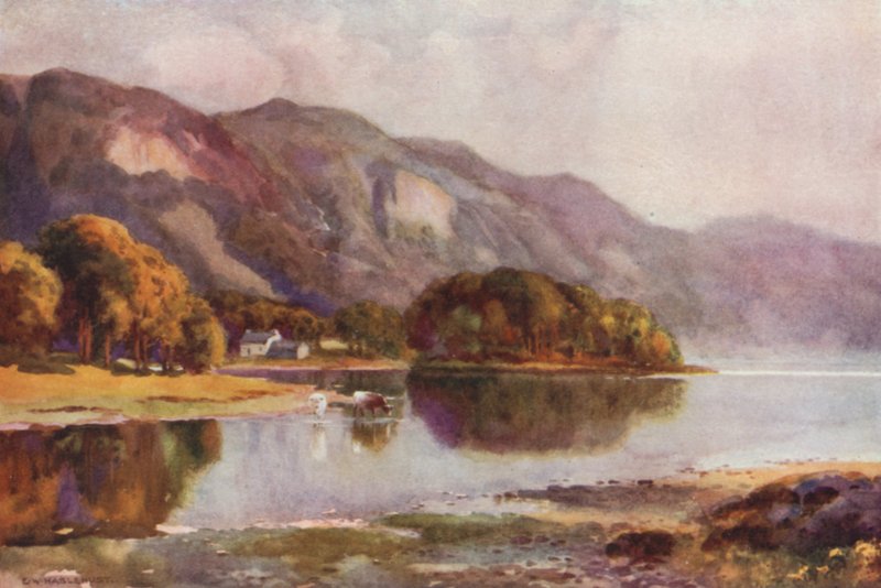 Friars Crag の Derwentwater (色リソ) 作： アーネストウィリアムハスレハスト