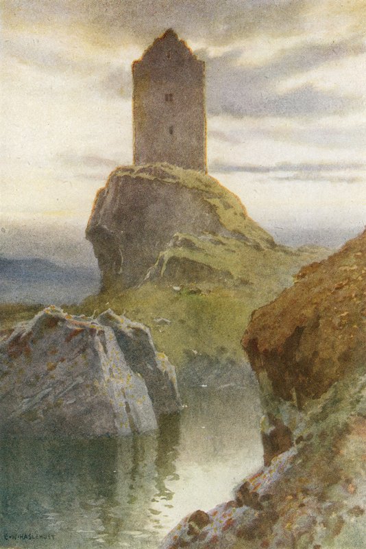 Smailholm Tower (カラーリソ) 作： アーネストウィリアムハスレハスト