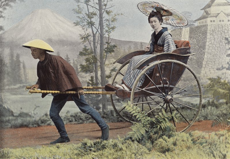 La Inrikischa、日本からの車 作： ヨーロッパの写真家