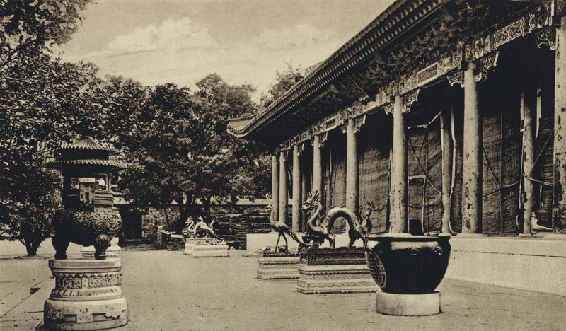 中国・仏陀寺（モノクロ写真 作： ヨーロッパの写真家